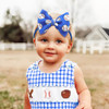 Lanmerry Baseball Baby Bows 0 6 Months Red Hair Bow Sport Baby Headband Soccer Bows For Girls Baseball Hairband Infant Bows Headband Game