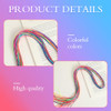 48 Pcs Hair Strings For Braids Colorful Hair String Yarn For Braids Assorted Gradient Color Hairs Wrap String Rainbow Braiding Hair Tie For