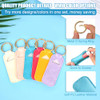 Wk Ieason Lip Balm Holder Keychain Clip On Pu Leather Lipstick Sleeve Pouch Lip Gloss Holder Lip Balm Sleeve Holder Keychain 3Pcs Light