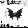 Halloween Bat Hair Clips For Women French Metal Bat Hair Claw Clips Matte Black Goth Accessories Gothic Barrettes Party Costumes Favors 1Pcs