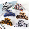 Spenlly 2Pcs Leopard Hair Claw Clips For Women Girls French Ponytail Holder Claw Clips Fashion Hair Accessories For Long Thick Hair B