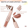 Miasarah Lip Liner Gloss Lip Combo Sets Kit Nude Brown Lip Liner And Brown Gloss Set Lip Combo Sets For Black Women High Pigmented Long