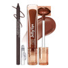 Erinde Lip Combo Set Brown Lip Liner And Gloss Set Nude Ombre Makeup Lip Kit With Lip Liner And Gloss High Shine Hydrating Lip Oil Non