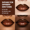 Erinde Lip Combo Set Brown Lip Liner And Gloss Set Nude Ombre Makeup Lip Kit With Lip Liner And Gloss High Shine Hydrating Lip Oil Non