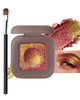 Duochrome Glitter Burgundy Gold Eyeshadow Palette Shimmer Eye Shadow