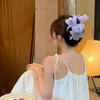 Purple Lily Flower Claw Clips For Women Summer Hawaii Flower Hair Clips Womens Hair Accessories For Styling Floral Beach Hairclips For Thin