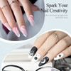 Rarjsm Gel Liner Nail Art Polish White Painted Gel Nail Design Polish 8Ml