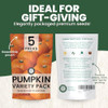 Pumpkin Seeds 5 Invidiual Packs 2026 Season Non Gmo Jack O Lantern Sugar Pie Casper Cinderella And Blue Jarrahdale For Planting Indoor And