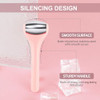 Maange Mini Eye And Face Rollers For Eye Massager Stainless Steel Eye Ice Roller For Relief Puffiness Migraine Skincare Facial Roller Pink