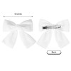 2Pcs Velvet Hair Bows White Hair Ribbon Clips 4 Big Fall Alligator Clips Hair Accessories For Women Girls Toddlers Kids Baby