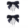 Utavu 2Pcs Skeleton Hand Hair Clips With Bowknot Cute Skull Claw Hairpins For Girls Party Cosplay