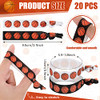 Hanaive 20 Pcs Basketball Hair Accessories Basketball Hair Ties Elastic Ponytail Holders No Crease Ribbon For Team Sport Party Orange