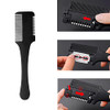 Medsuo Double Sided Hair Thinner Trimmer Razor Comb Cutting Scissors Tool For Home Salon Haircut Styling Black