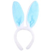 Bunny Ear Headband Plush Blue Rabbit Ear Design Soft Hair Ornament For Easter Party Cute Hair Hoop For Women And Girls