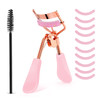 Wllhyf 10 Replacement Eyelash Curler Kit Eye Lashes Curler Pink