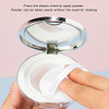 3G Empty Powder Box Refillable Loose Portable Makeup Setting Blush Case Container With Puff Holder Compact Slim Mirror And Elasticated Net