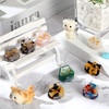 Crowye 8 Pcs Mini Cat Hair Clips Small Claw Clips For Women Girls