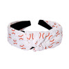 Zitulry Knotted Headbands For Women Basketball Football Baseball Printed Wide Top Knot Headband Sport Hairband Party Game Hair Accessories