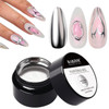 Rarjsm Metallic Painting Gel Nail Polish Silver Chrome 3D Metal Painted