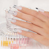 Rarjsm Metallic Painting Gel Nail Polish Silver Chrome 3D Metal Painted