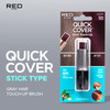 Red By Kiss Quick Cover Root Touch Up Stick Water Resistant Temporary Gray Hair Concealer With Brush For Roots And Beard Long Lasting