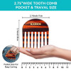 Kahem Handmade Small Wide Tooth Comb For Curly Hair Daily Hair Care Detangler Comb For Long And Short Hair Pocket Size Unbreakable 3.14Inch