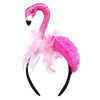 Carmelit Creative Flamingo Hat Hawaii Pink Flamingo Headband Hair Tropical Accessories Flamingo Party Supplies Cute Flamingo Costume For
