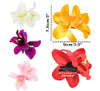 Alimitopia Flower Hair Clip Bohemia Hawaiian Fabric Artificial Orchid Flower Hairpin Barrette Headdress Bobby Pins Headwear Hair Accessories