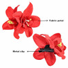 Alimitopia Flower Hair Clip Bohemia Hawaiian Fabric Artificial Orchid Flower Hairpin Barrette Headdress Bobby Pins Headwear Hair Accessories