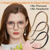 Kovolitu 3 Pack Headbands Designed For Eyewear Flex No Pressure Hairbands For Women Comfortable Plastic Headbands With Teeth Matte Finish