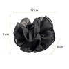 Squarezhenbo 1Pc Black Large Chiffon Claw Clip Hair Bow Large Size Fabric Ribbon Flower Rose For Women Clamps Accessories Clips Jaw Claw