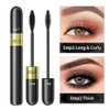 Tiejdhr Telescopic Tubing Mascara 2 In 1 Vibely Long Lasting Waterproof And Smudge Proof 4D Silk Fiber Volume And Length Black No Flaking