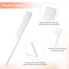 Metal Rat Tail Comb Stainless Steel Hair Combs Flat Top Fine Cutting Comb Teasing Pin Tail Barber Comb With Parting Tip Rat Tail Comb With