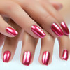 Imgdd Cherry Pink Red Metallic Nail Polish Cherry Red Shiny Metal Long Lasting Quick Dry Nail Lacquers 09 6Ml