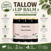 Beef Tallow Lip Balm 100 Percent Grass Fed And Organic Animal Based Skincare Carnivore Beauty Natural Hydrating 4 Pack Black