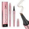 Qic 4 Tip Microblading Eyebrow Pen Light Brown Eyebrow Pencil Waterproof