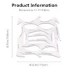 Jaasuee Quick Make Up Stencils Kit For Eyeliner Eyebrows And Eye Shadow Versatile Shapes For Diverse Makeup Styles White