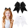 2Pcs Cheer Bows Cheer Hair Bows Ponytail Holder Elastic Band Bows Hair
