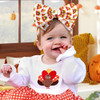 Yanjie Thanksgiving Baby Headbands Turkey Printed Bows Newborn Baby Girl Hair Bows Infant Party Toddler Headband Turkey Trot Hair