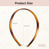 Eorea 6 Pack Skinny Plastic Headbands Double Row Teeth Non Slip