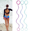 3 Packs 16 Ponytail Holder Hair Ties Elastic Hair Wrap Braided Long Spirals No Tangle For Beach Sports Motorcycle Swimming Diving Surfing