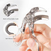 Casbomy Eyelash Curler With Silicone Replacement Pads Cute Eyelash Curler For Women Clear Grey