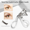Casbomy Eyelash Curler With Silicone Replacement Pads Cute Eyelash Curler For Women Clear Grey