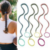 Hair Ties For Women Long Hair 25 Elastic No Tangle Spiral Hair Ties Damage Free Pony Tail Wraps For Thick Long Hair Motorcycle Hair