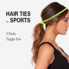 3 Packs 16 Elastic Hair Ties For Thin Hair Strong Braided Hair Bands For Women S Hair Long Ponytail Holders Stretchy Pony Tail Wrap Hair Tie