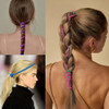 3 Packs 16 Elastic Hair Ties For Thin Hair Strong Braided Hair Bands For Women S Hair Long Ponytail Holders Stretchy Pony Tail Wrap Hair Tie