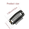 20 Pieces Hair Extension Clips Black Wig Clip With Needle And Thread Set