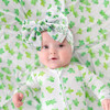 Oneninedream 7 Large St Patricks Baby Bows Green Shamrock Headbands For Newborn Girls White Leaves Tied Bow Hairband Infant St Patricks Day