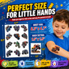 120 Pcs Monster Truck Race Car Pre Cut Temporary Tattoos For Kids