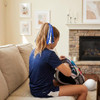 Anshome 2Pcs Volleyball Ponytail Holders For Women Blue Black Glitter Hair Ribbons Streamer Volleyball Elastic Hair Ties Band Scrunchies